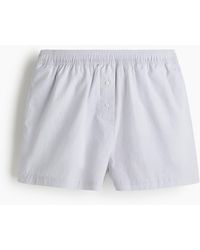 H&M - Short Van Popeline - Lyst