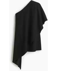 H&M - One-Shoulder-Capeshirt - Lyst