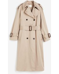 H&M - Double-breasted Trenchcoat - Lyst