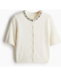 H&M - Vest Met Stras - Lyst