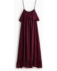 H&M - A-linejurk Met Volants - Lyst