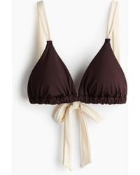 H&M - Haut De Maillot Triangle Paddé - Lyst
