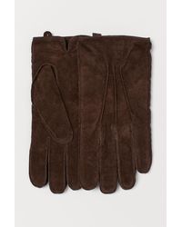 H&M Velourslederhandschuhe - Natur