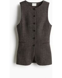 H&M - Lang Gilet - Lyst