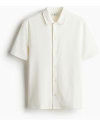 H&M - Kurzarmhemd aus Jersey in Regular Fit - Lyst
