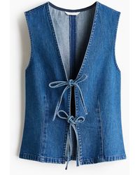 H&M - Offene Jeansweste - Lyst