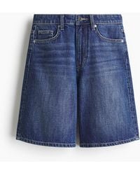 H&M - Denim Bermudashort - Lyst