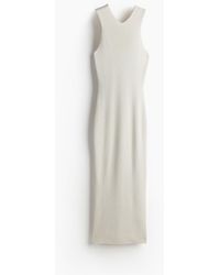 H&M - Bodycon-Kleid in Rippstrick - Lyst
