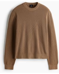 H&M - Gerippter Pullover in Regular Fit - Lyst
