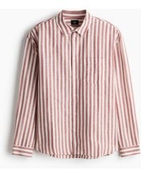 H&M - Hemd aus Leinenmix in Relaxed Fit - Lyst