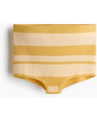 H&M - Ribgebreide Minishort - Lyst