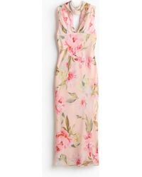 H&M - Robe En Mousseline Avec Écharpe - Lyst
