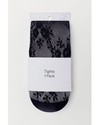 H&M H & M+ Spitzenstrumpfhose - Schwarz