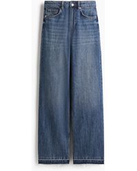H&M - Wide High Waist Jeans - Lyst