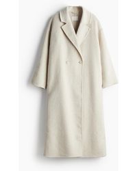 H&M - Mantel aus Wollmix - Lyst