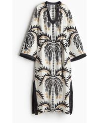 H&M - Tunikakleid mit Bindegürtel - Lyst