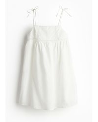 H&M - Besticktes Kleid in A-Linie - Lyst