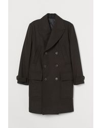 H&M Zweireihiger Mantel in Wollmix - Grün