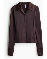 H&M - Figurbetonte Jerseybluse - Lyst