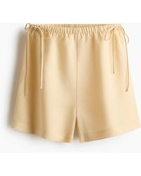H&M - Drawstringshort Van Linnenmix - Lyst
