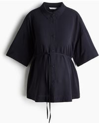 H&M - MAMA Before & After Hemdbluse mit Bindegürtel - Lyst