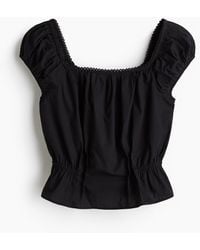 H&M - Kurze Bluse - Lyst