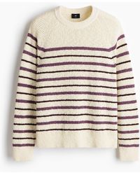 H&M - Gerippter Pullover in Relaxed Fit - Lyst