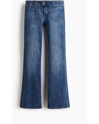 H&M - Flared Low Jeans - Lyst