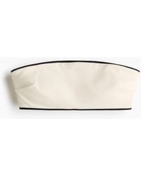 H&M - Wattiertes Bandeau-Bikinitop - Lyst
