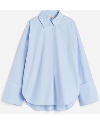 H&M - Oversized Bluse mit breiten Manschetten - Lyst