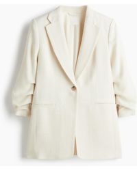 H&M - Blazer mit gerafften Ärmeln - Lyst