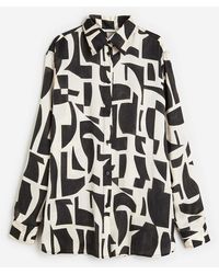 H&M - Bluse in Oversize-Passform - Lyst