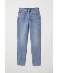 H&M Mom High Ankle Jeans - Blue