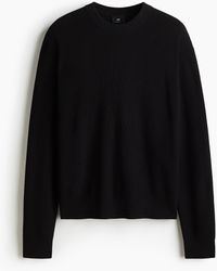 H&M - Gerippter Pullover in Regular Fit - Lyst