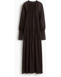 H&M - Maxi-jurk Van Chiffon - Lyst