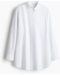 H&M - Chemise Oversize En Coton - Lyst