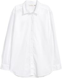 H&M Baumwollbluse - Weiß