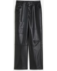 H&M - Denim Cargo Trousers - Lyst