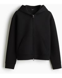 H&M - Scuba-Hoodiejacke mit Zipper in Loose Fit - Lyst