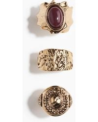 H&M - 3er-Pack Ringe - Lyst