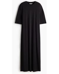H&M - Langes T-Shirt-Kleid - Lyst