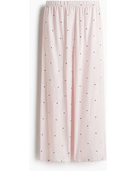 H&M - Pyjamabroek Van Katoenen Flanel - Lyst