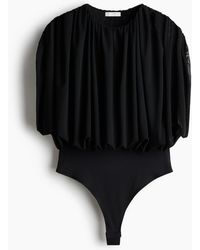 H&M - Gedrapeerde Stringbody - Lyst