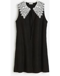 H&M - Bouclé-Kleid mit Spitzenkragen - Lyst