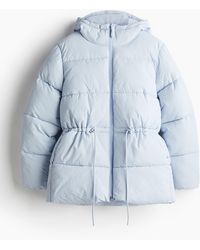 H&M - Oversized Pufferjack Met Drawstring In De Taille - Lyst