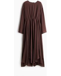 H&M - Kleid mit Kordelzügen - Lyst