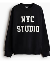 H&M - Sweat Avec Texte - Lyst