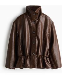 H&M - Oversized Jacke mit Peplum - Lyst