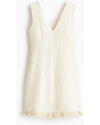 H&M - Minikleid aus Bouclé - Lyst