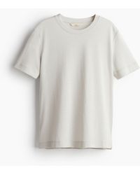 H&M - T-shirt en soie mélangée - Lyst